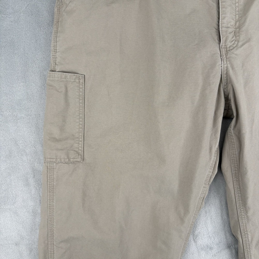 Carhartt Dungaree Fit Cargo Pants Men's 40x32 (Fits 37x28.5) Khaki Work Utility - Picture 13 of 16